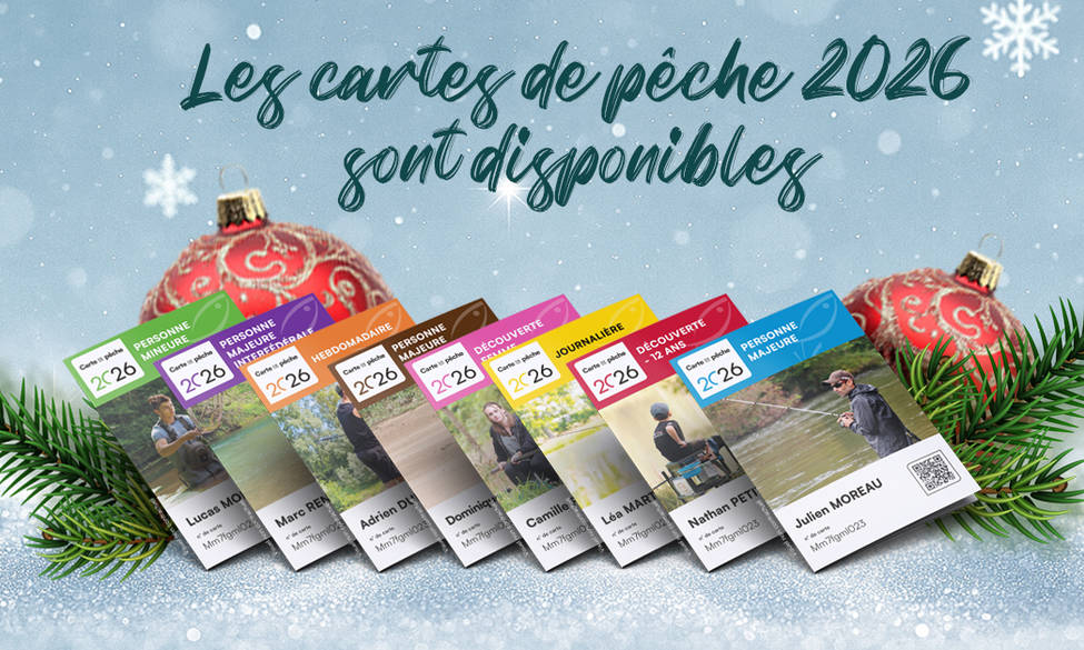 Cartes de pêches 2026
