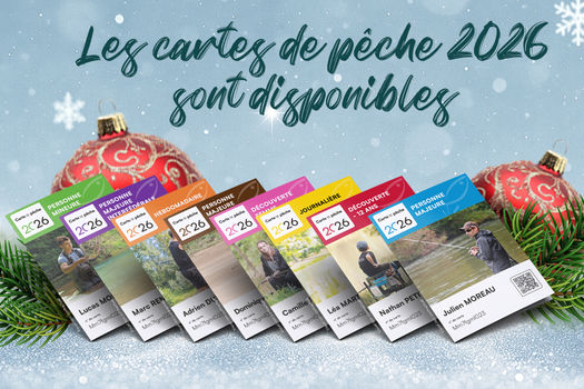 Cartes de pêches 2026